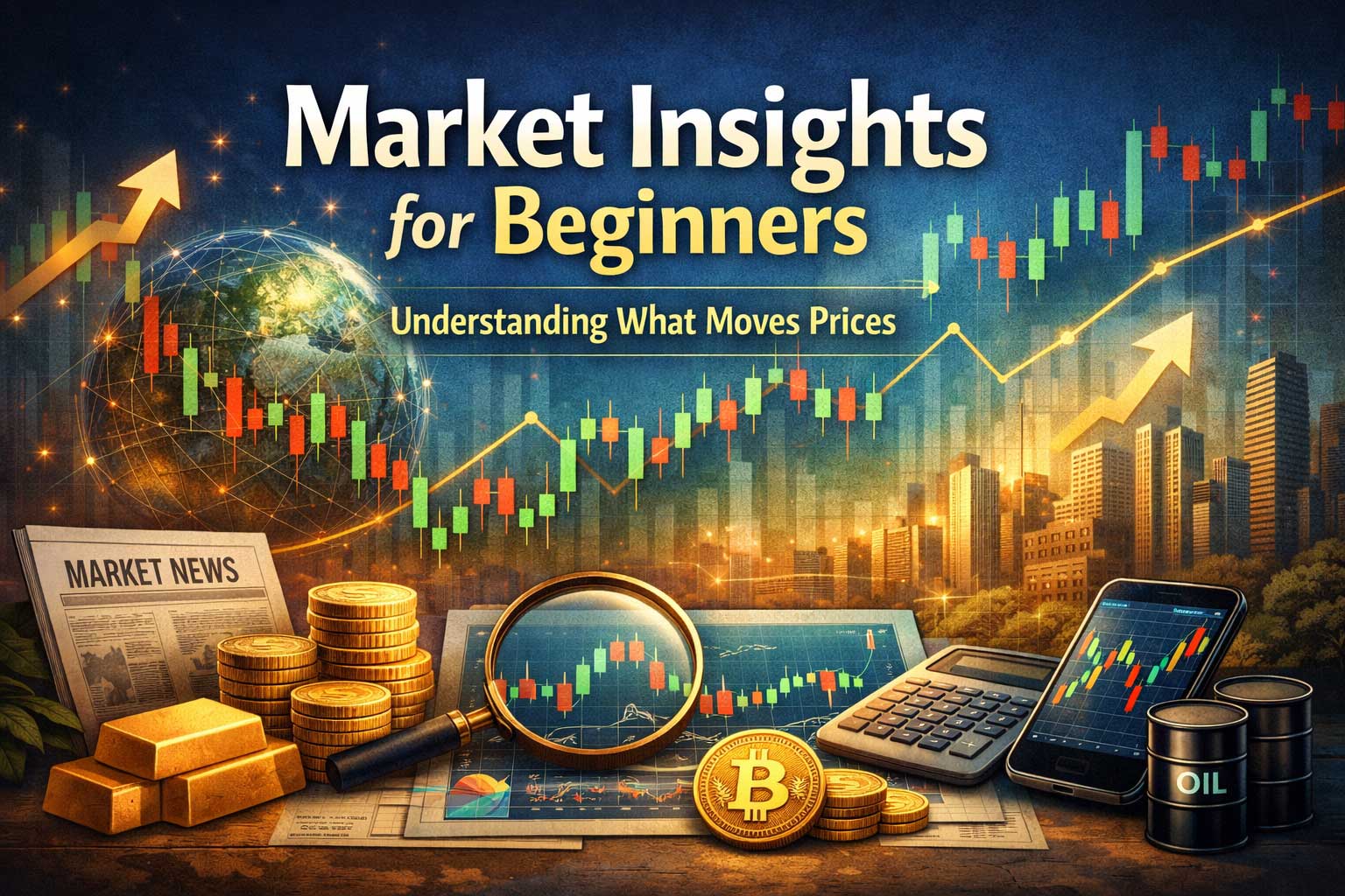 Market Insights for Beginners: What Moves Prices and How to Read the Market