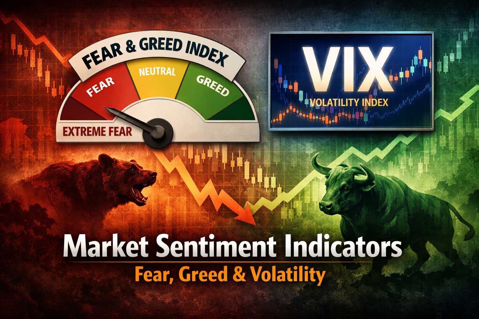 Market Sentiment Indicators Explained: Fear & Greed Index, VIX, and What They Really Mean for Investors