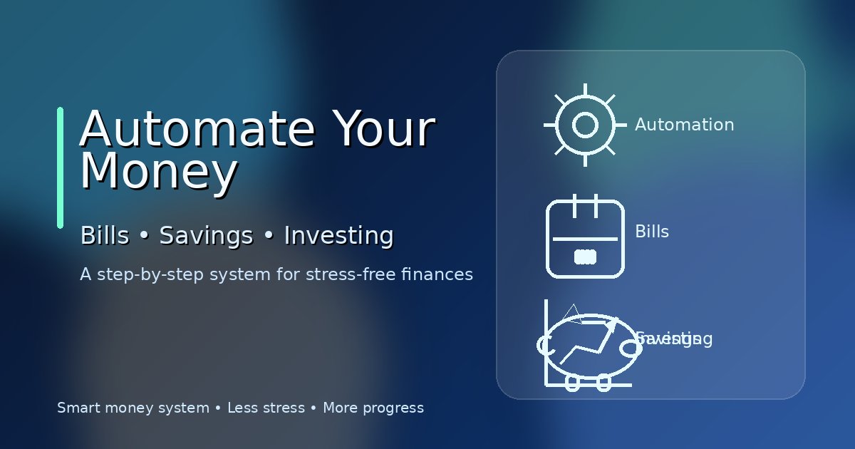 How to Automate Your Money: Bills, Savings, and Investing the Smart Way